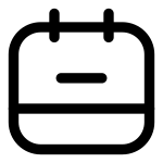 Calendar Line SVG Icon
